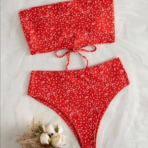 Ditsy Floral Bandeau Bikini